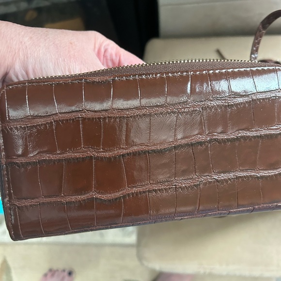 NWT PARK AVE COLLECTION VEGAN SATCHEL HANDBAG & WRISTLET - Picture 10 of 14